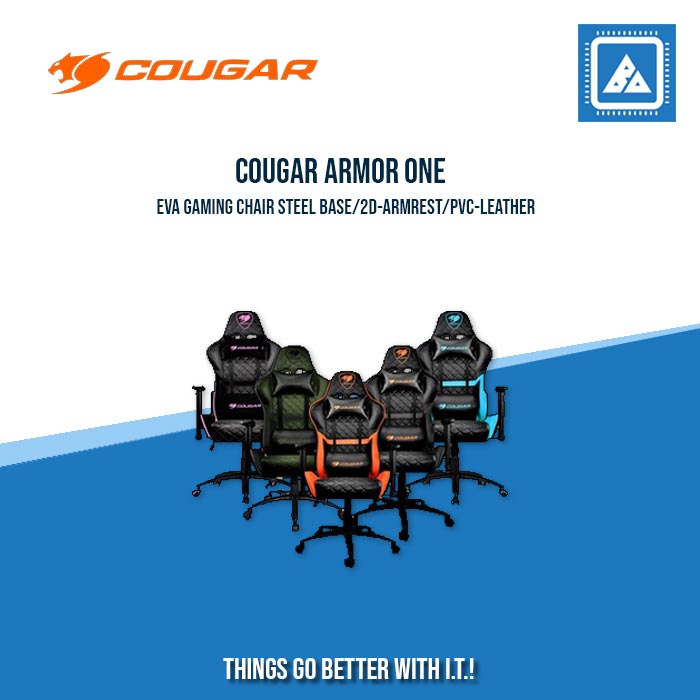 COUGAR ARMOR ONE EVA GAMING CHAIR STEEL BASE/2D-ARMREST/PVC-LEATHER COUGAR ARMOR ONE EVA GAMING CHAIR STEEL BASE/2D-ARMREST/PVC-LEATHER